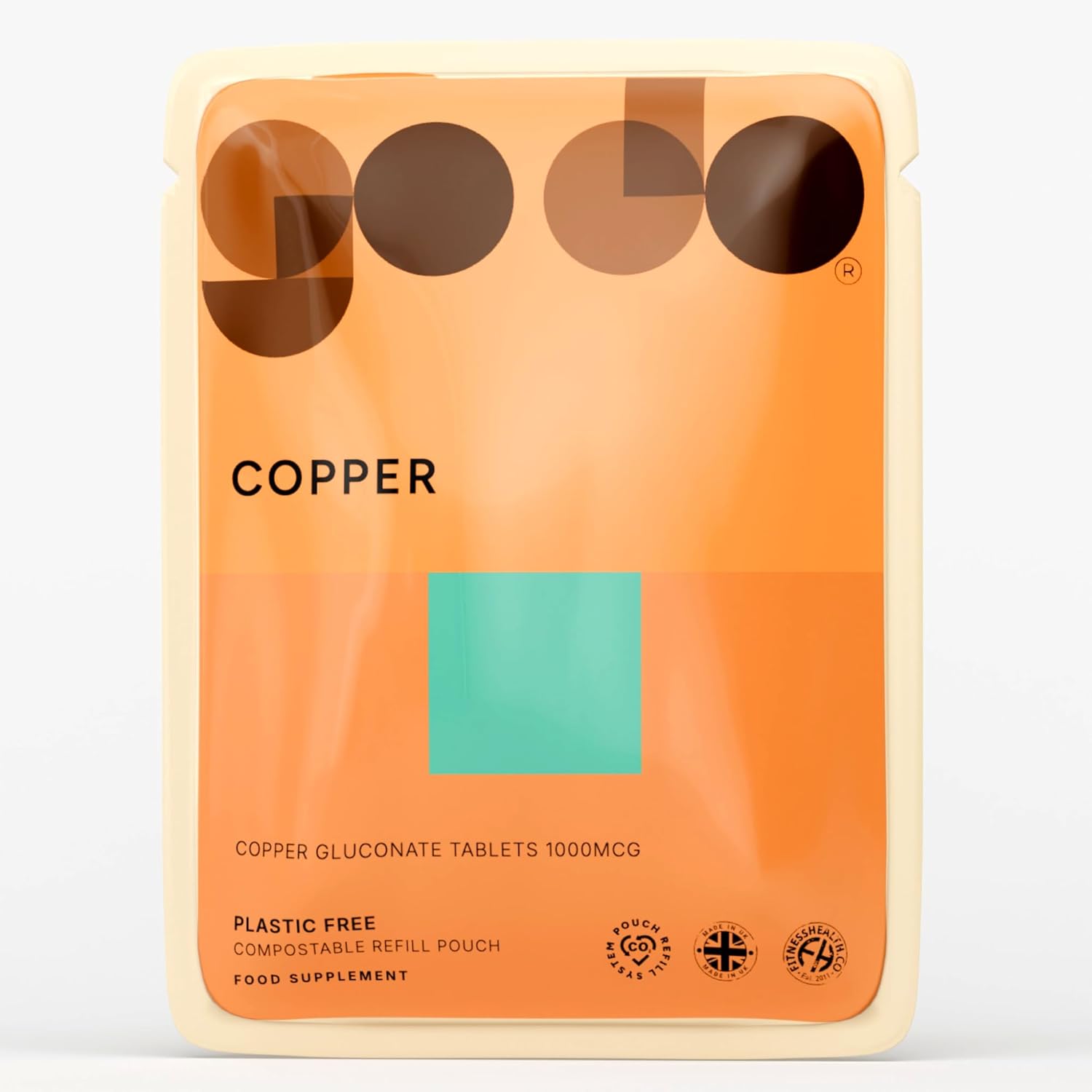 Fitness Health Copper Gluconate 1000mcg front view