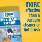 Reusable pet hair cleaning sponge removing cat hair from bedding clothes