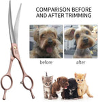 Fenice Peak 7 inch pet shears with jewel encrusted tension screw
