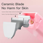 Six pack of standard size detachable white ceramic blades for dog grooming
