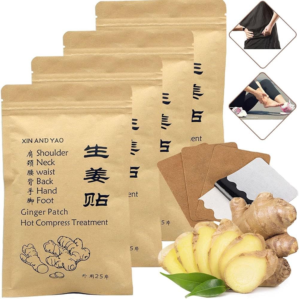 NC self heating ginger patch 100 pieces pack front view showing packaging