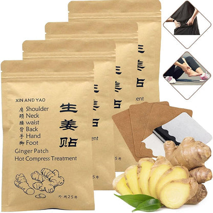 NC self heating ginger patch 100 pieces pack front view showing packaging
