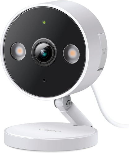 Tapo 2K+ Indoor/Outdoor Wired Security Camera - 2024 PCMag Editors' Choice, Person/Pet/Vehicle Detection, Baby Monitoring, Color Night Vision, Subscription-Free Local Storage or Optional Cloud, C120 - Image 1