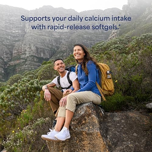 Puritan's Pride vitamin D3 and calcium softgels bottle