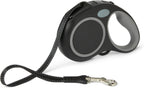 Amazon Basics Reflective Retractable Dog Leash, 16.4 Ft Tape Leash for Dogs Up to 33 Lbs, Non-Slip Comfort Grip, Quick-Lock, Small, Black - Image 9