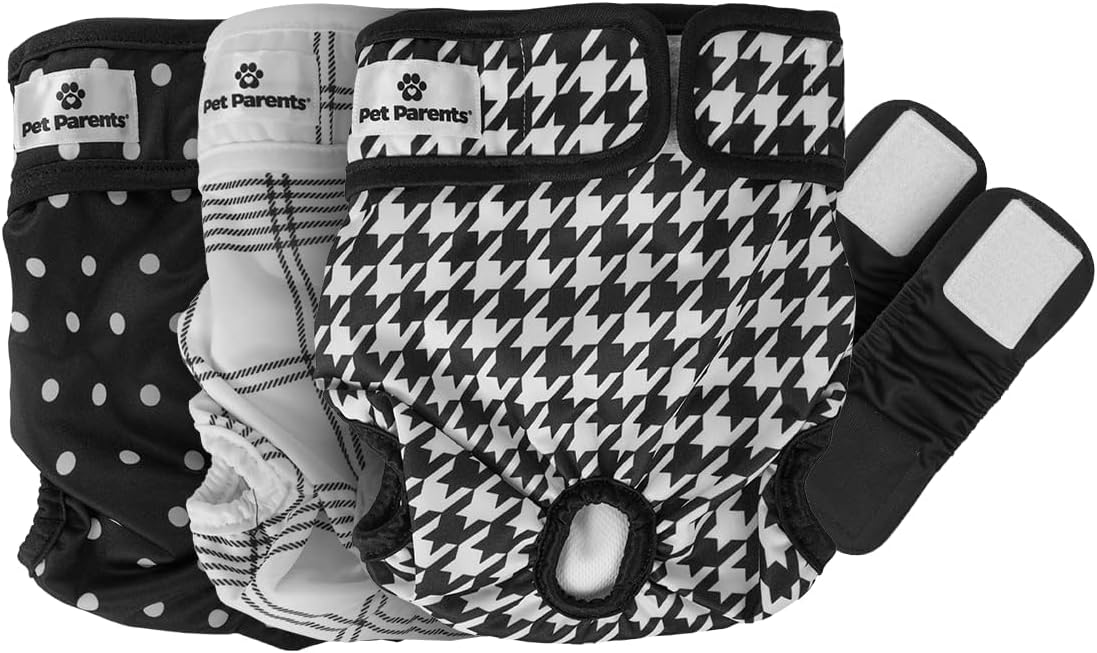 Pet Parents(R) Washable Dog Diapers (3pack) + Extendrs(R) of Durable Doggie Diapers, Premium Dog Diapers Female (Large, Princess) - Image 13