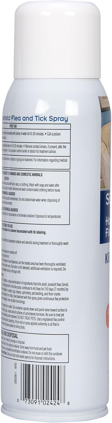 Sentry Household Flea and Tick Spray 16 ounce aerosol can