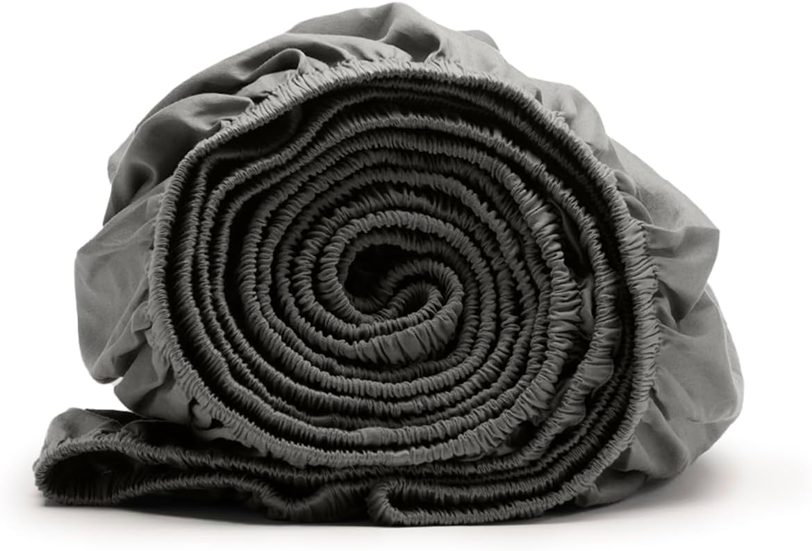 Boll & Branch Signature Hemmed Fitted Sheet - Shore, King - 100% Organic Cotton - 1 Fitted Sheet Only - Image 11