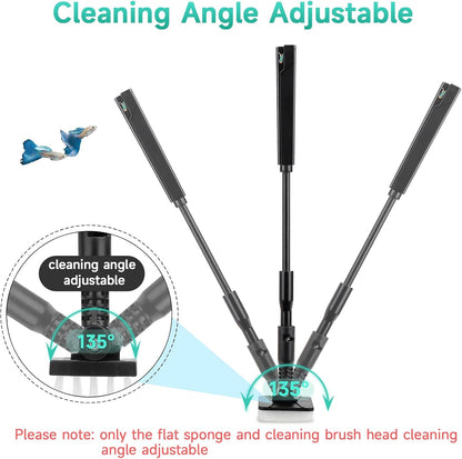 Ergonomic fiberglass handle of Hygger aquarium maintenance set for small tanks.
