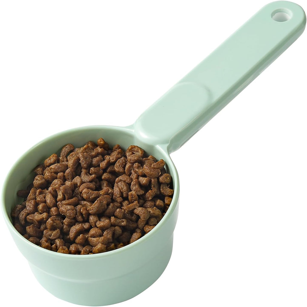 Joyinjojo Dog Cat Food Scoop - Pet Food Scoop Dog Food Measuring Cup 1/2 1/4 Cup, Comfortable Long Handle for Easy to Scoop Food, Soft Pink 1/2 Cup - Image 13