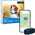 Tractive GPS Dog Tracker in Dark Blue front view for pet safety