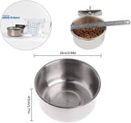 Close-up of rust-resistant parrot bowl dimensions