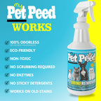 My Pet Peed oxygen based pet urine cleaner packaging labels
