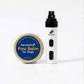 Heusom Silent Groom Pro Pet Nail Grinder front view showing the sleek white body and power button.