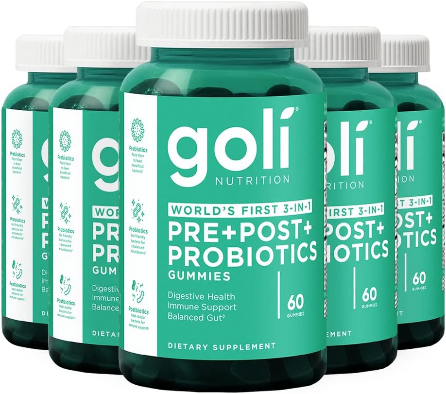 Goli Pre Pro Postbiotic Gummies - Worlds First 3-in-1 Formula with DE111 Probiotics, XOS Prebiotics, MCC1849 Postbiotics - Vegan, Non-GMO, Gluten-Free - Image 11