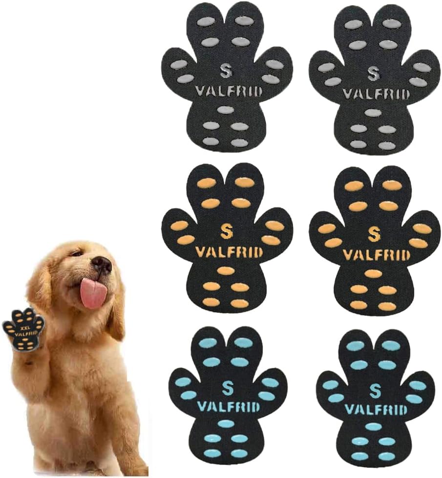 VALFRID Dog Paw Anti-Slip Grips to Keeps Dogs from Slipping On Hardwood Floors,Best for Summer Hot Pavement,Self Adhesive Resistant Dog Shoes Booties Socks Replacement XXL 24 Pieces - Image 13