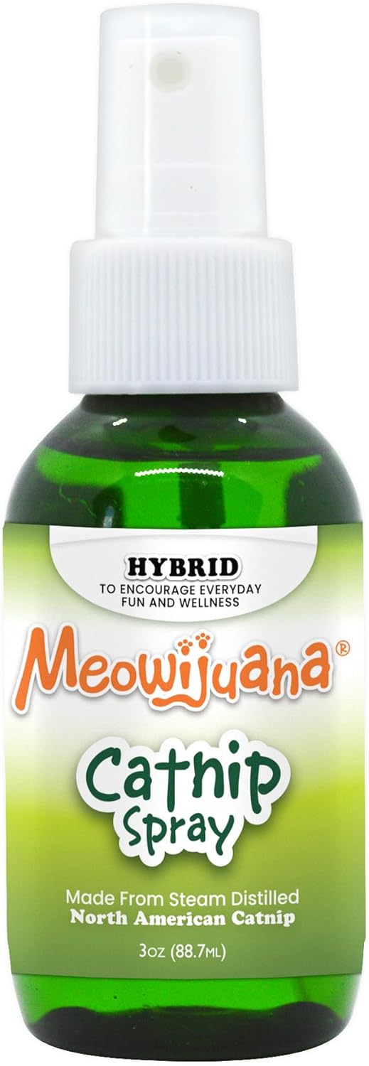 Meowijuana Catnip & Silvervine Spray - 3 oz | High Potency Formula | Natural Formula for Pet Owners & Multi-Cat Households | Enhance Playtime & Relaxation | Perfect for New Cat Owners - Image 9