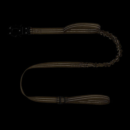 ICEFANG shock absorbing bungee cord mechanism inside the dog training leash