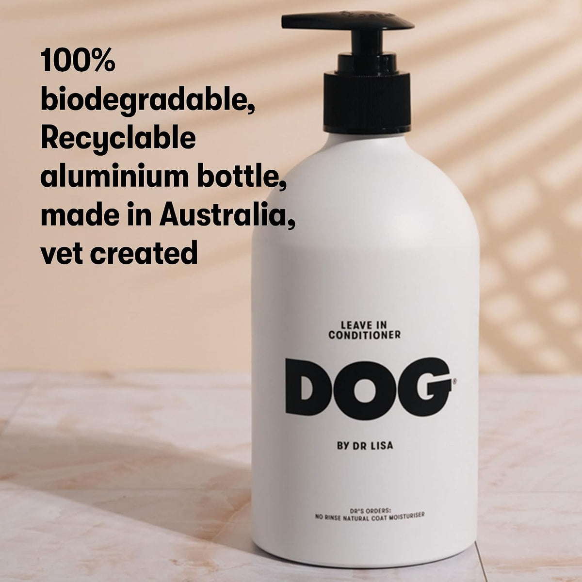 No rinse veterinarian formulated dog detangler spray application
