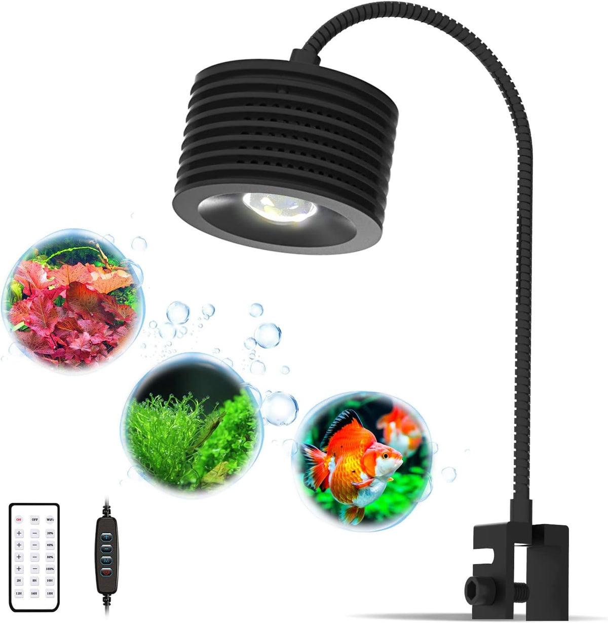 Lumini freshwater aquarium light gooseneck clamp