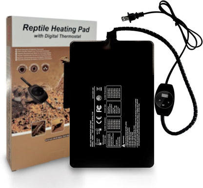 Fipasen reptile heating pad with digital thermostat front view