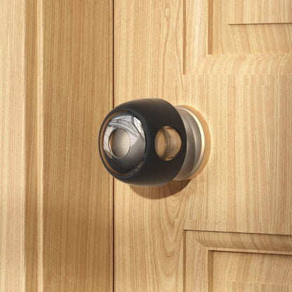 Eudemon door knob safety cover front view clear black