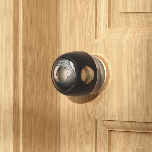 Eudemon door knob safety cover front view clear black