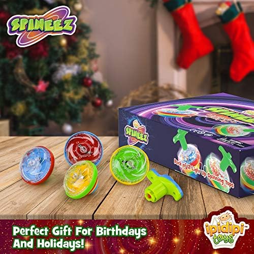 Ipidipi Toys Spineez LED spinners glowing in action