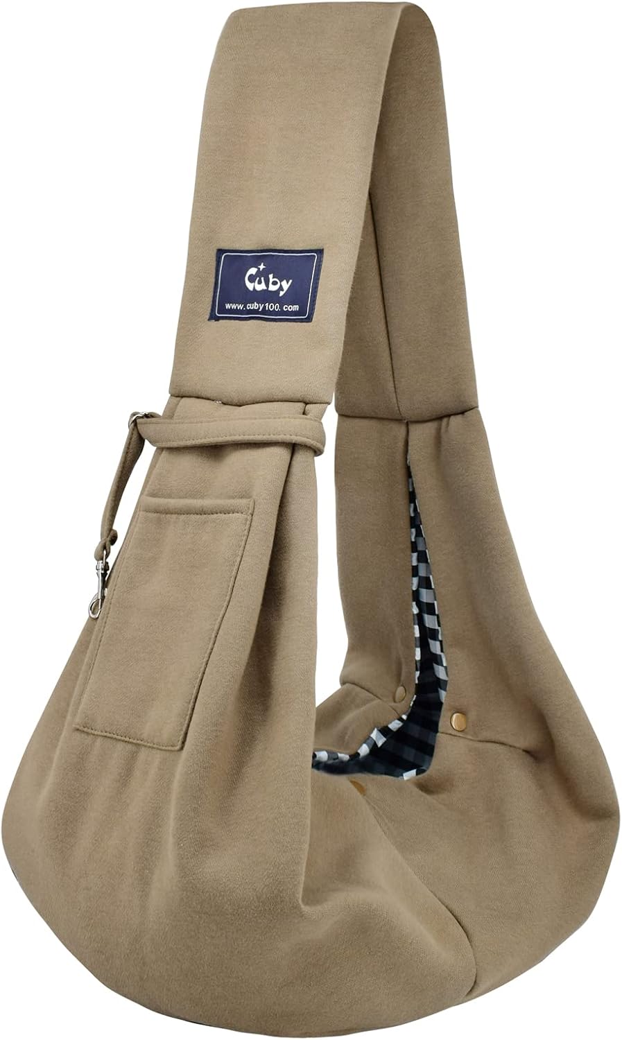 CUBY Dog and Cat Sling Carrier - Hands Free Reversible Pet Papoose Bag - Soft Pouch and Tote Design - Suitable for Puppy, Small Dogs Cats Outdoor - Image 12