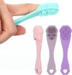 Exircy 4 Pack Silicone Dog and Cat Finger Toothbrush kit front view