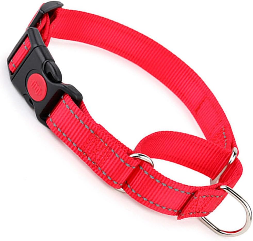 Martingale Collar for Dogs with Buckle, Reflective Dog Choke Collar Escape Proof No Pull Cinch Dog Training Collars Adjustable for Small Medium Large Breed Pet Dogs, Pink M - Image 10