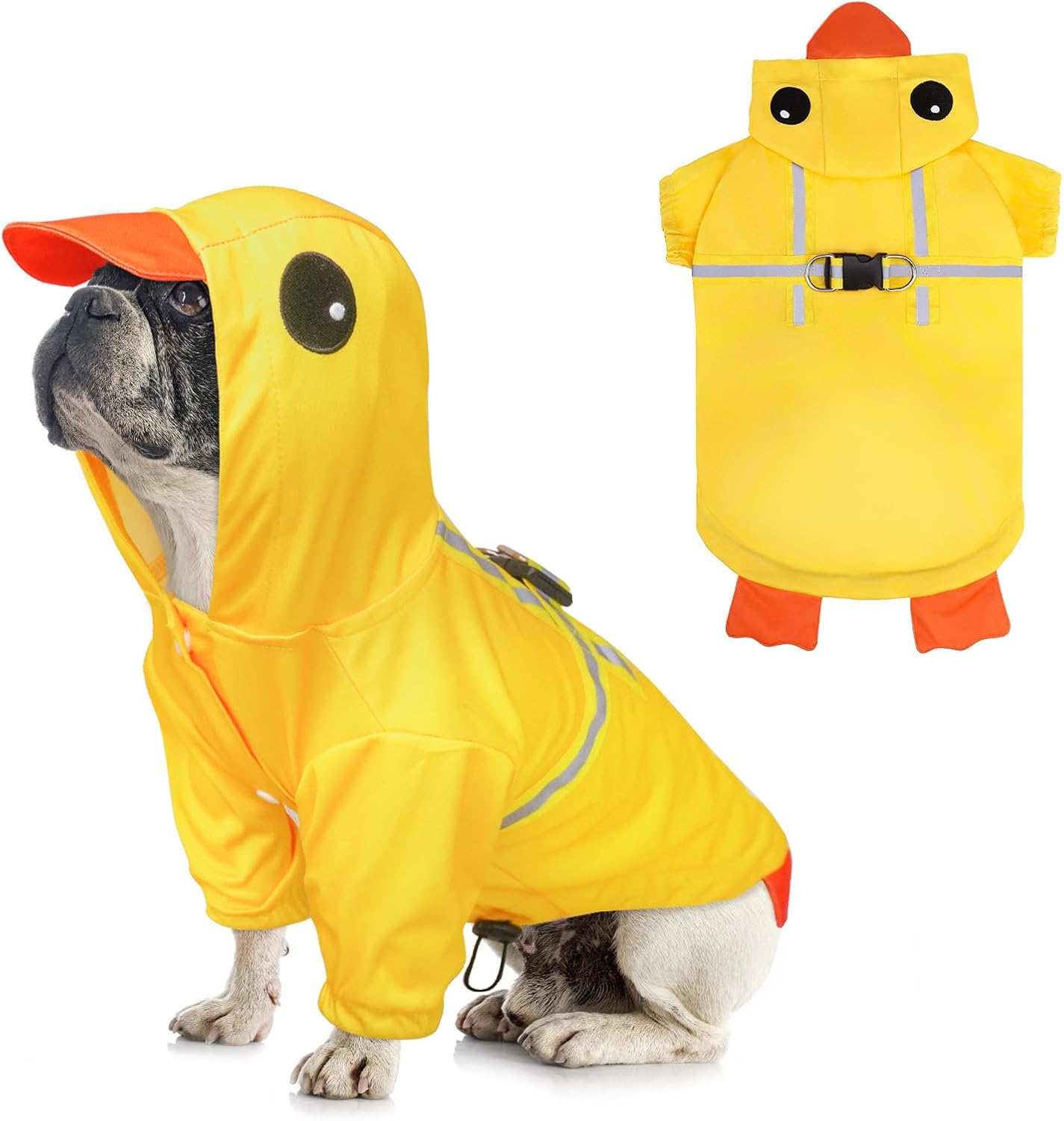 BEAUTYZOO Dog Raincoat Hooded with Harness Built-in for Small Medium Large Dogs Girls Boys, Dog Rain Jacket Slicker Poncho, Waterproof Dog Rain Coat Clothes for Winter Rainy Snowy Days, Pink XS - Image 11