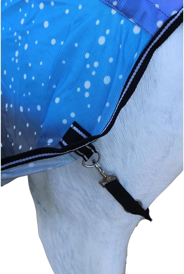 Challenger galaxy print mesh sheet adjustable bellyband close up detail