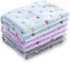1 Pack 3 Blankets Super Soft Cute Dot Pattern Pet Blanket Flannel Throw for Dog Puppy Cat Beige/Brown/Pink Small - Image 13