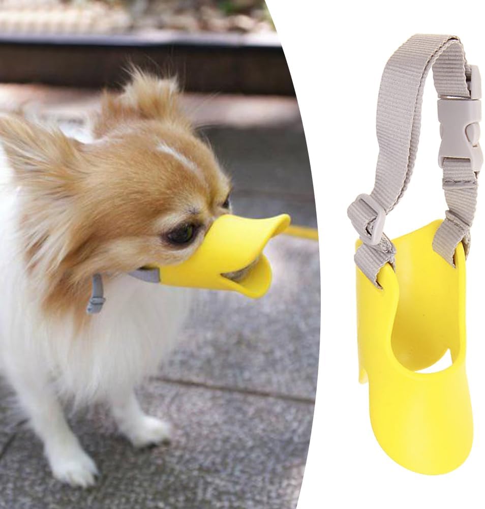 Xiaokeis Anti Bite Duck Mouth Shape Dog Muzzle front view