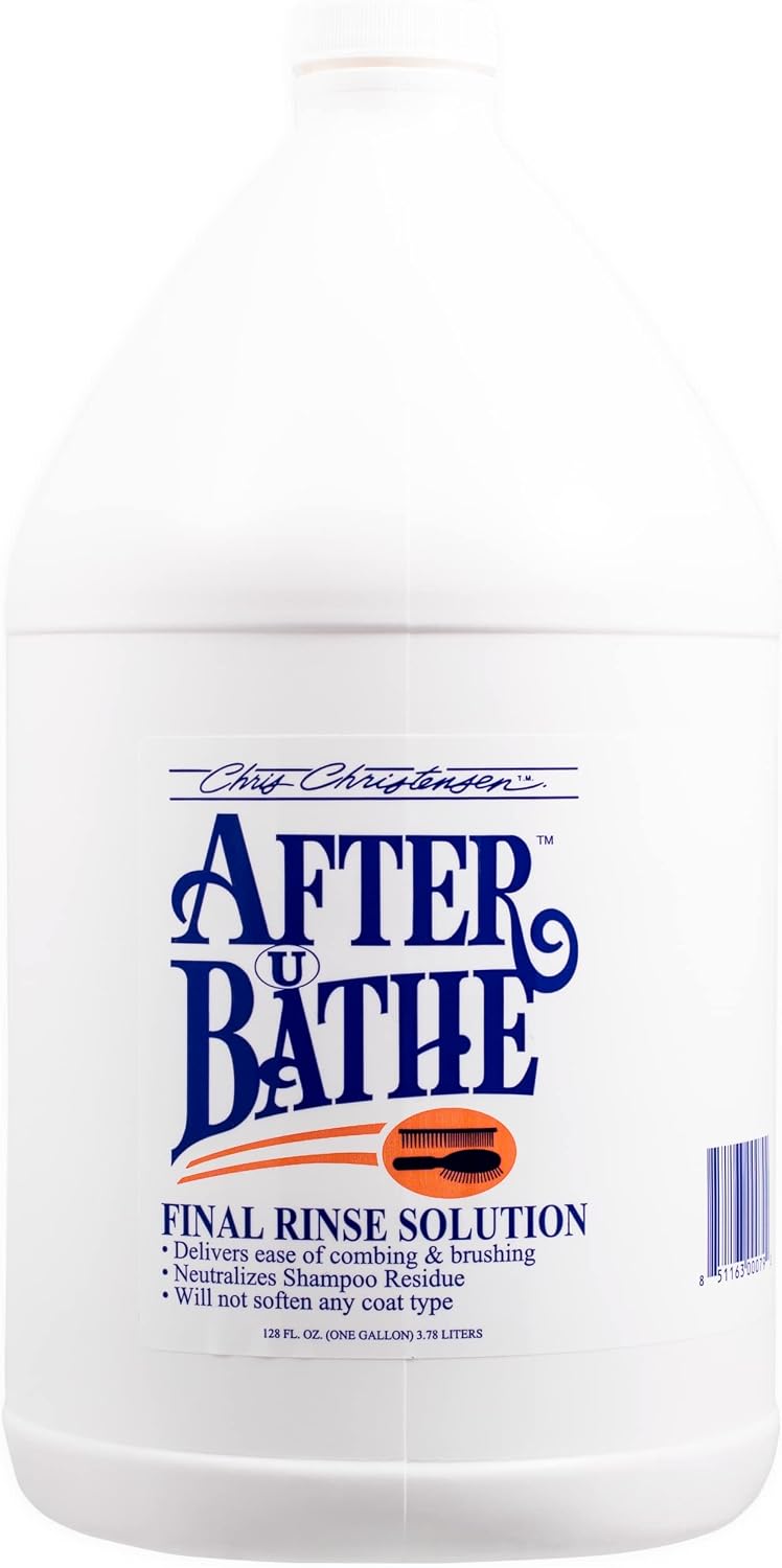 Chris Christensen pet care final rinse liquid for easy combing and brushing