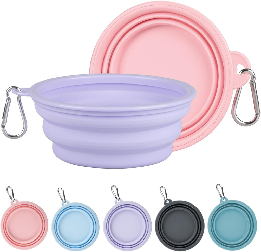 Kytely Collapsible Dog Bowls for Travel, 2Pack Dog Portable Water Bowl, Foldable Pet Food Bowl with Clasp, Pet Cat Feeding Cup Dish for Traveling, Walking, Hiking - Image 15