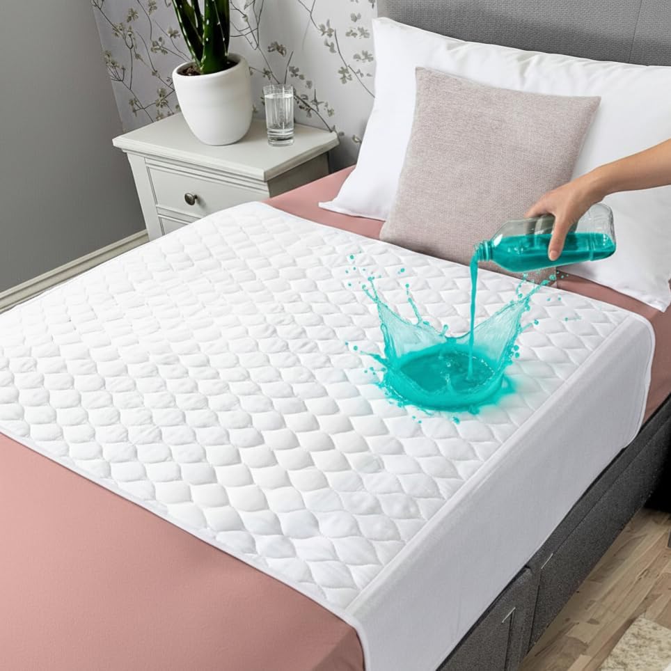 Hygge Supplies organic bamboo incontinence bed pad front view