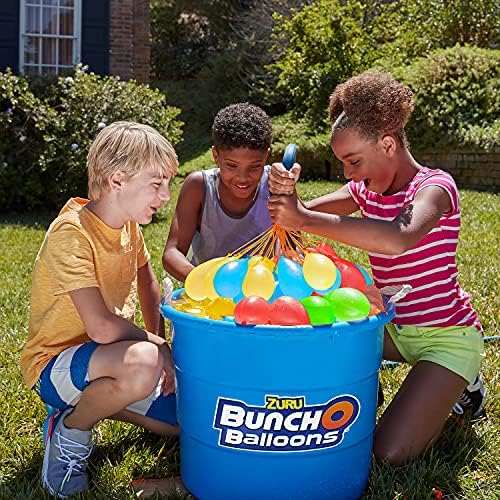 Six pack assortment of crazy color quick fill water balloons for parties