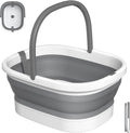 Nekteck collapsible foot soaking tub front view with handle