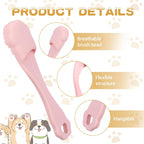 Close up of soft bristles on Exircy pet finger toothbrush