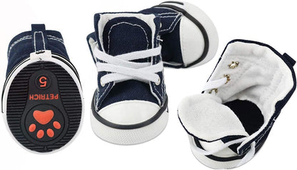 Besuntek puppy sneaker boots with non-slip rubber sole detail