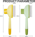 Premium cat and dog comb removing loose undercoat fur and dander