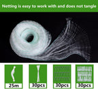 Cat Net Balcony Net Tear Resistant Transparent,High-Strength and Sturdy Staircase Railing Net,Anti Bird Net,Pet Safety Net (10x20ft,Color:Transparent) - Image 2