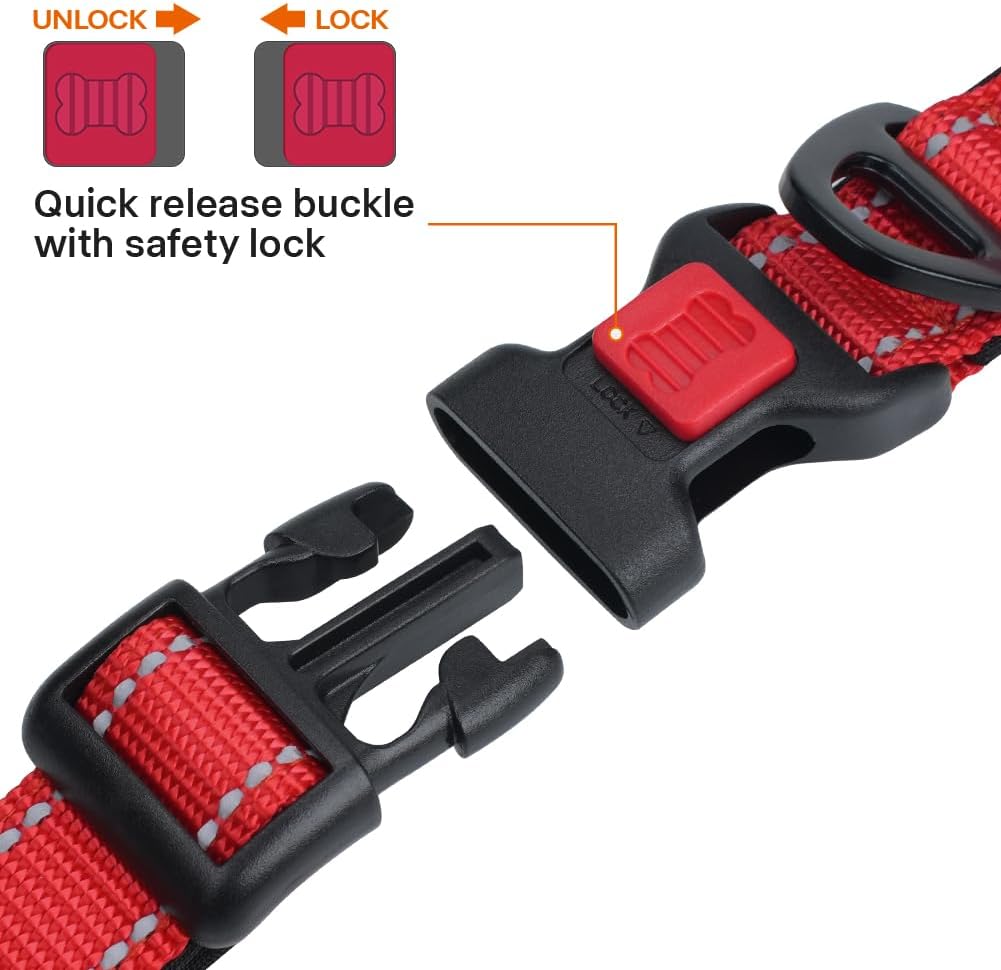 Taglory dog collar soft neoprene padding detail