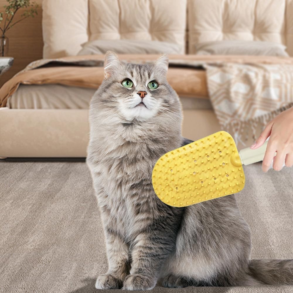 Flexible PP and TPR cat massage brush