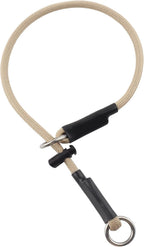 Martingale Dog Collar, 5/16" High-Strength Nylon Rope Slip Collar with Spring-Loaded Adjustable Stopper for Small, Medium & Large Dogs(Black, 22 inch) - Image 14