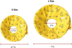 Petall small animal yellow Elizabethan collar showing soft sponge padding