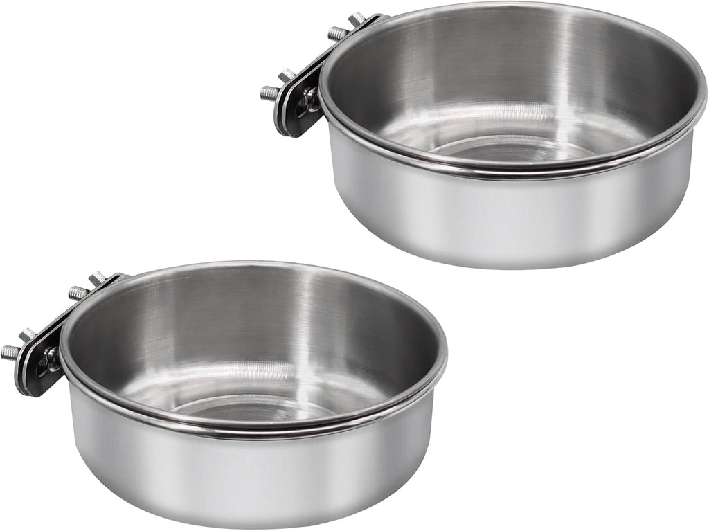Bird Feeding Dish Cups, Stainless Steel, 2 Pack, Small - Image 10