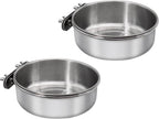 Bird Feeding Dish Cups, Stainless Steel, 2 Pack, Small - Image 10